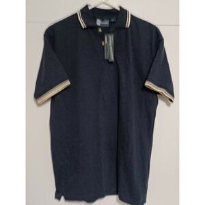 New With Tags Blue Polo Work Shirt Blue Generation Size Medium Stain Release
